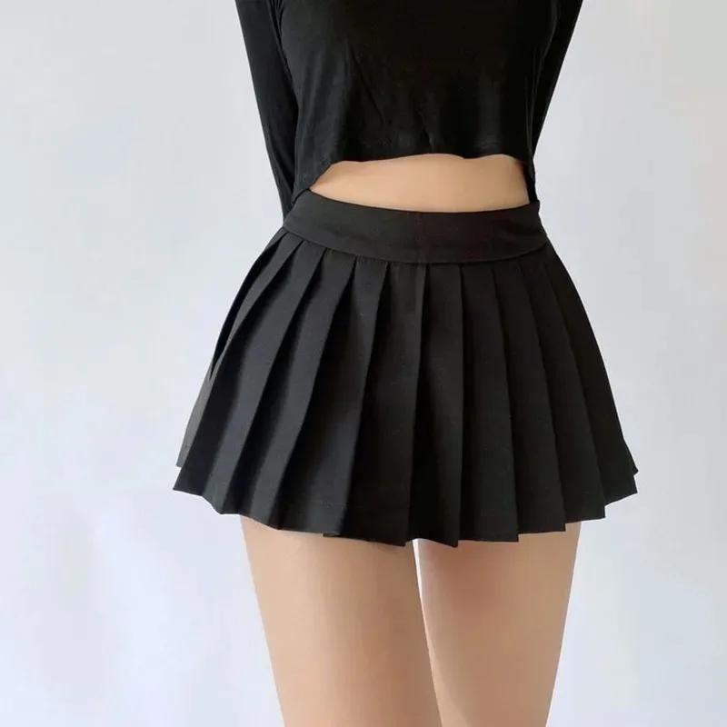 Spice girl jupe plissée femme couleur pure petite jupe courte été nouvelle version coréenne JK collè