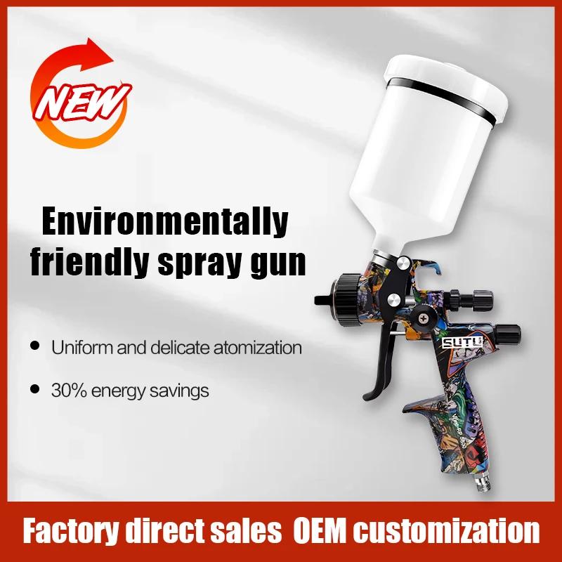 Sutu 5800 pistolet de pulvérisation pneumatique 1.3mm buse de pulvérisation en acier inoxydable Pot 