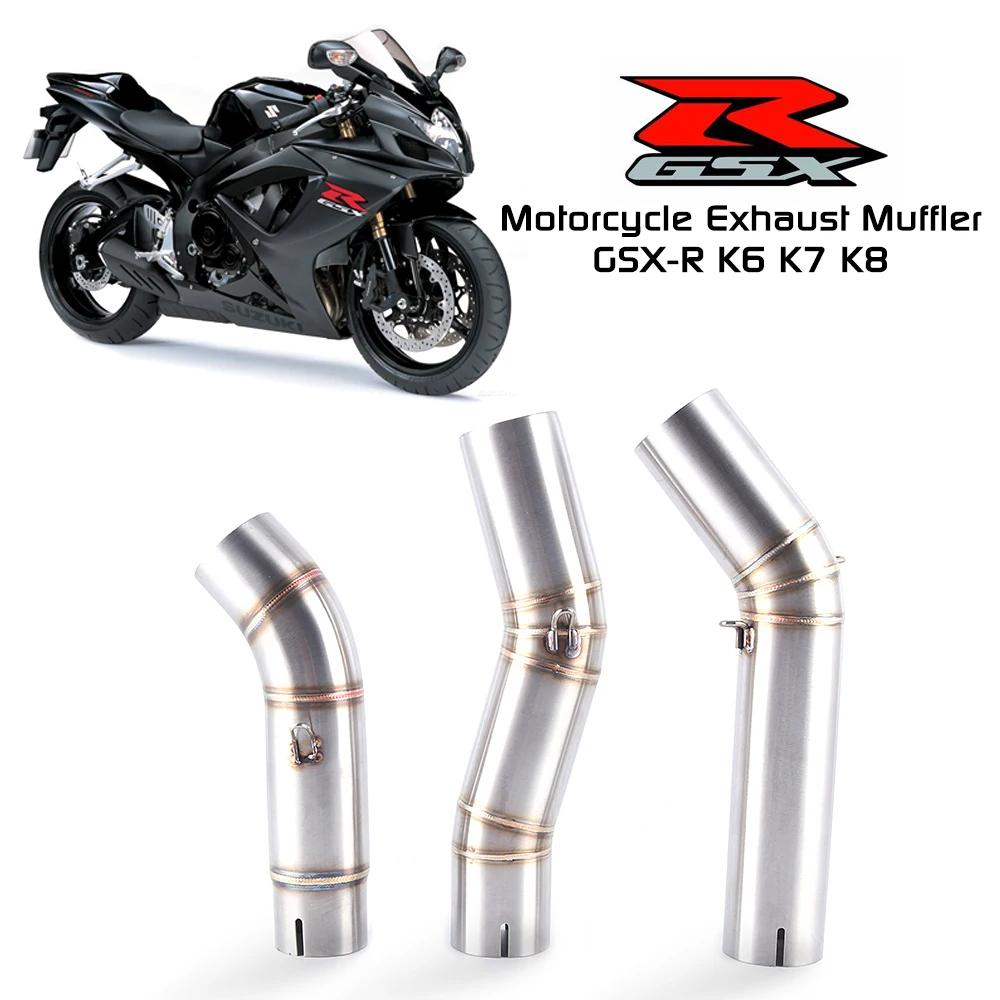 Pot d'échappement de moto pour Suzuki GSXR 600 750 K6 K7 K8, silencieux modifié, tuyau de liaison in
