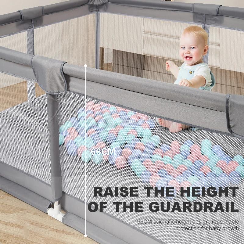 Parc pour bébé, clôture en tissu, sécurité intérieure, cour de jeu, conception solide et Stable, Opt