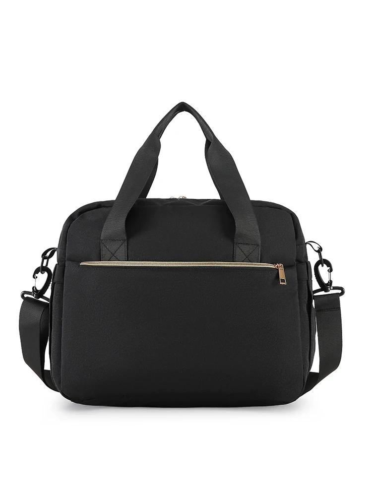 Sac à langer grande capacité, sac à bandoulière simple avec compartiment humide/sec et fonction de c