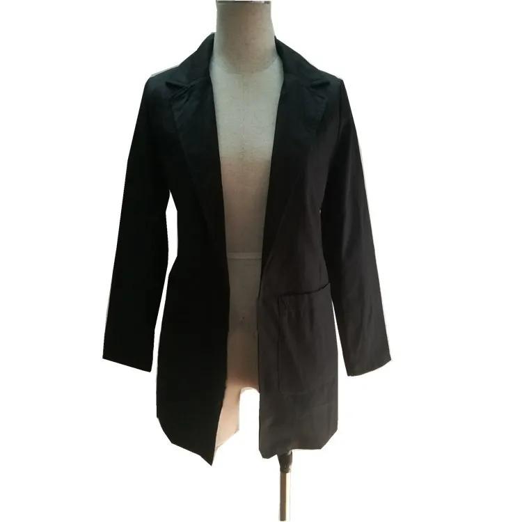 Nouveau style 2026 – Blazer décontracté vintage pour femme avec poches, coupe ajustée, manches longu