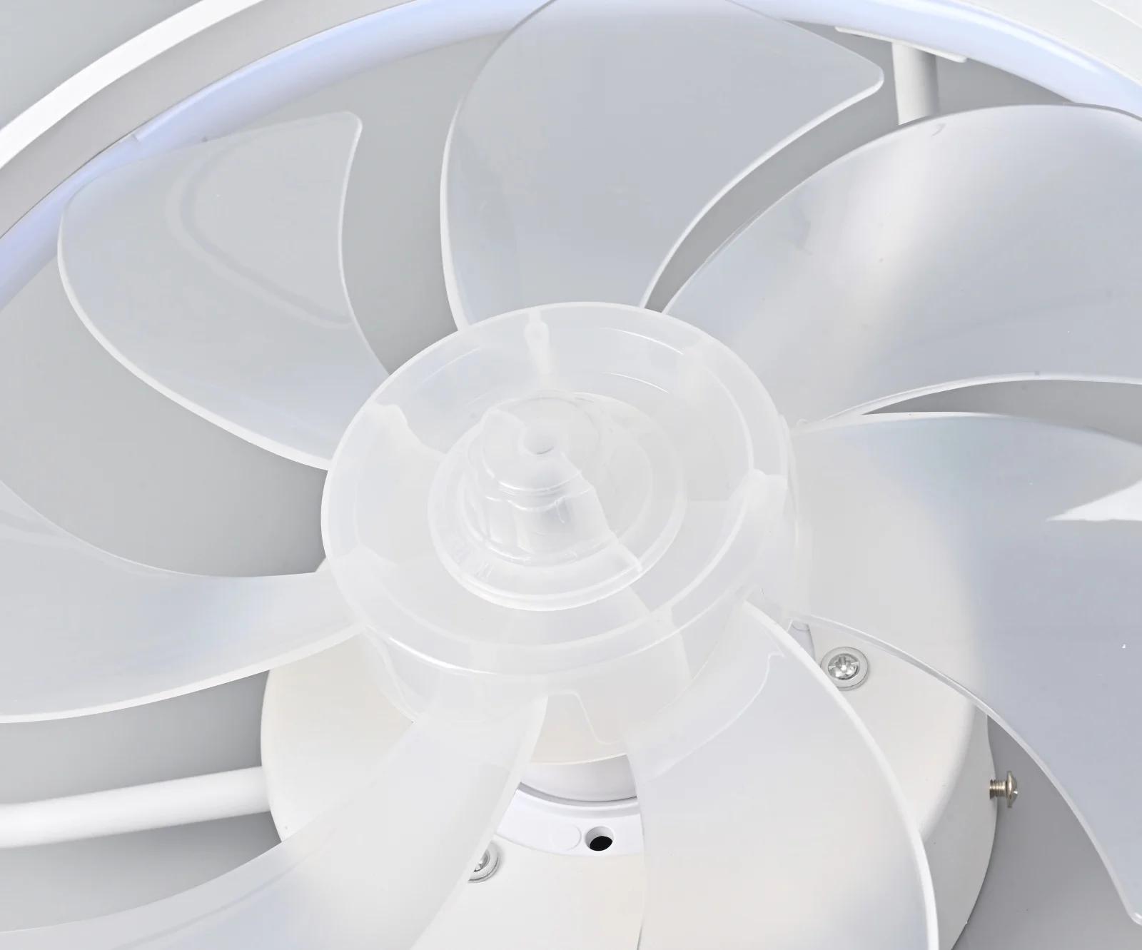 Ventilateur de plafond 55W avec lumière, ventilateur de plafond LED avec télécommande, ventilateur é