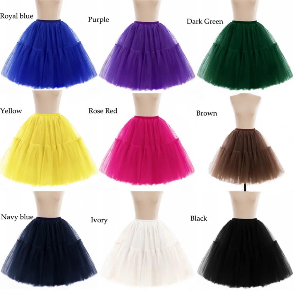 MisShow femmes Tutu jupe courte taille haute maille doux Tulle jupe bouffante Pettiskirt bal robe de
