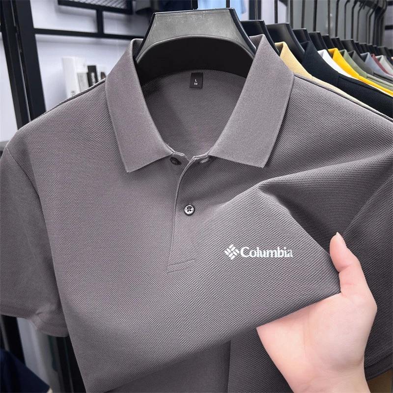 Polo d'été de luxe 100 % coton pour homme, manches courtes, imprimé lettres, 25 couleurs, T-shirt de