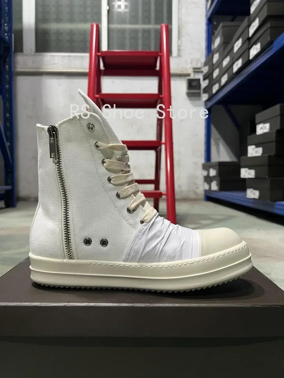 Ro marque Ro hommes chaussure femmes Sneaker blanc toile chaussures haut espadrilles décontractées f