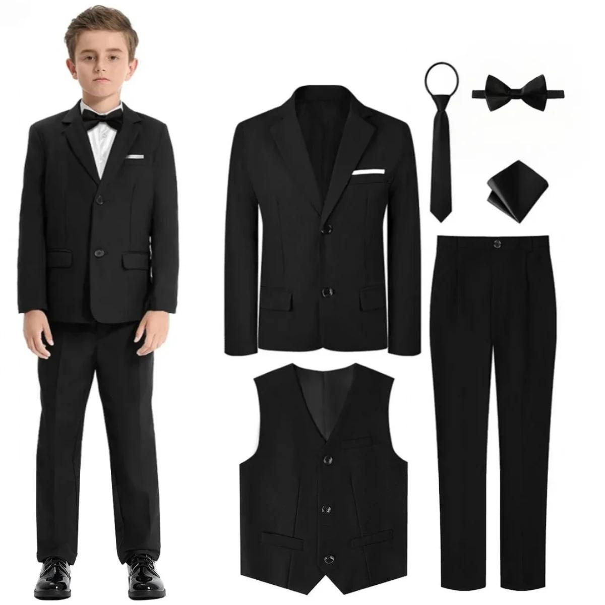 Costumes pour garçons enfants mariage pâques église smoking adolescent école Performance Piano tenue