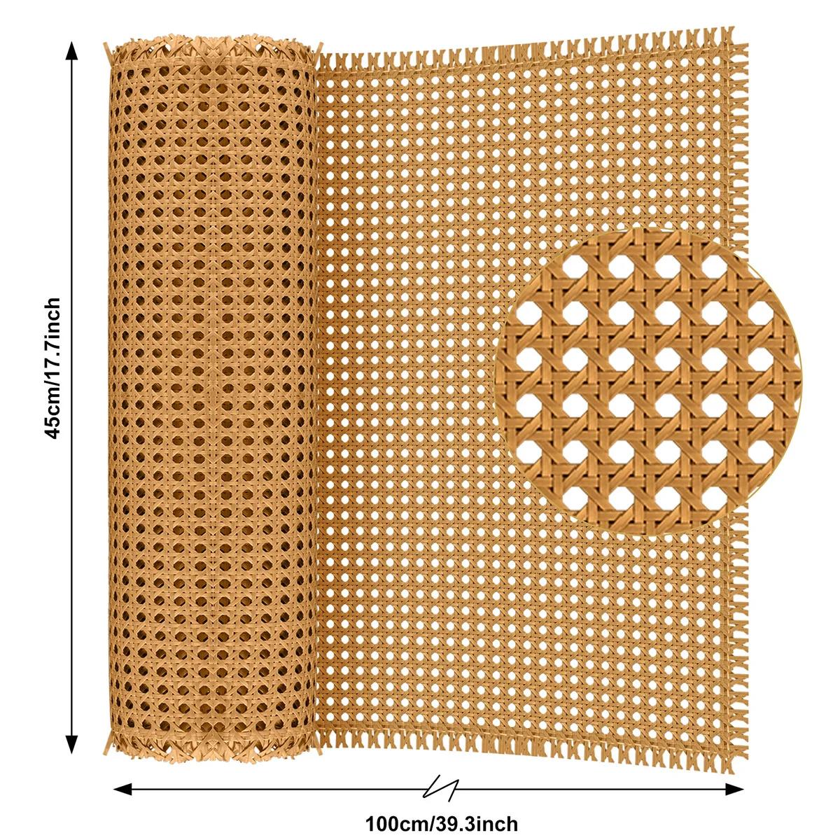Rouleau de rotin indonésien en plastique, 40-55cm de largeur, décoration murale, réparation de meubl