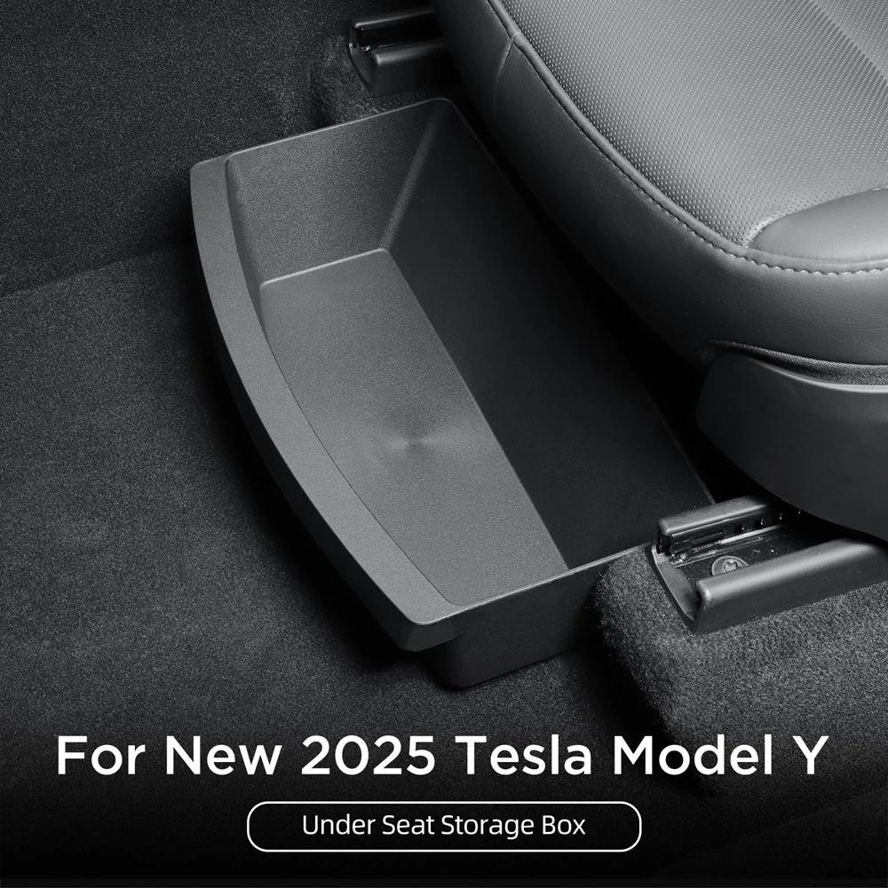 Boîte de rangement sous le siège pour Tesla modèle Y Juniper 2025, bacs organisateurs de Console cen