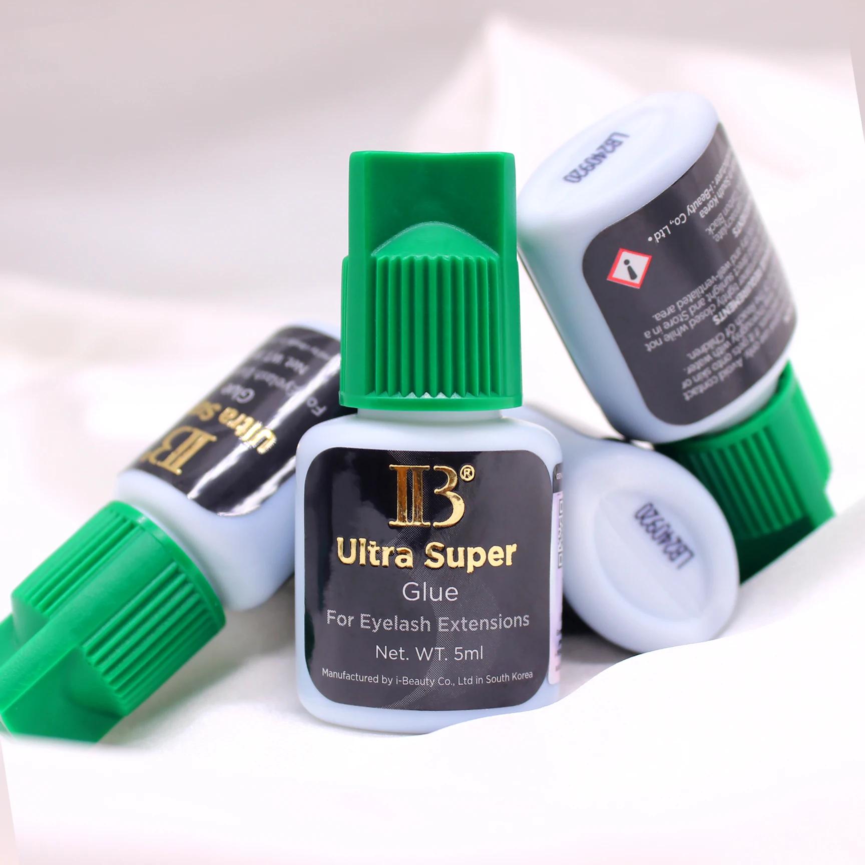 50 bouteilles IBeauty Ultra Super colle pour Extensions de cils 5ml IB capuchon vert faux cils adhés