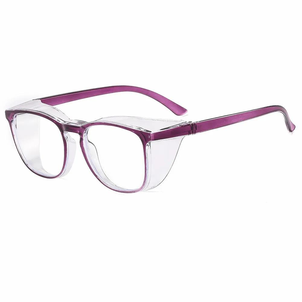 Lunettes de sécurité transparentes pour femmes, carrées, Anti-buée, blocage de la lumière bleue, rés