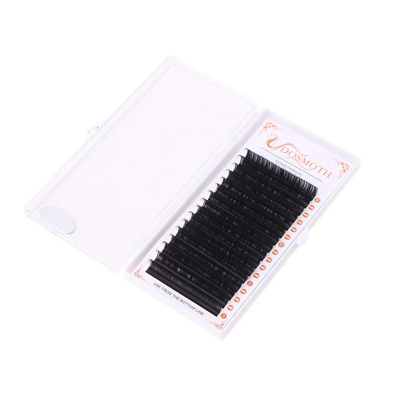 7 plateaux 16 rangées/étui extensions de cils de vison individuelles supples Extension de faux cils 