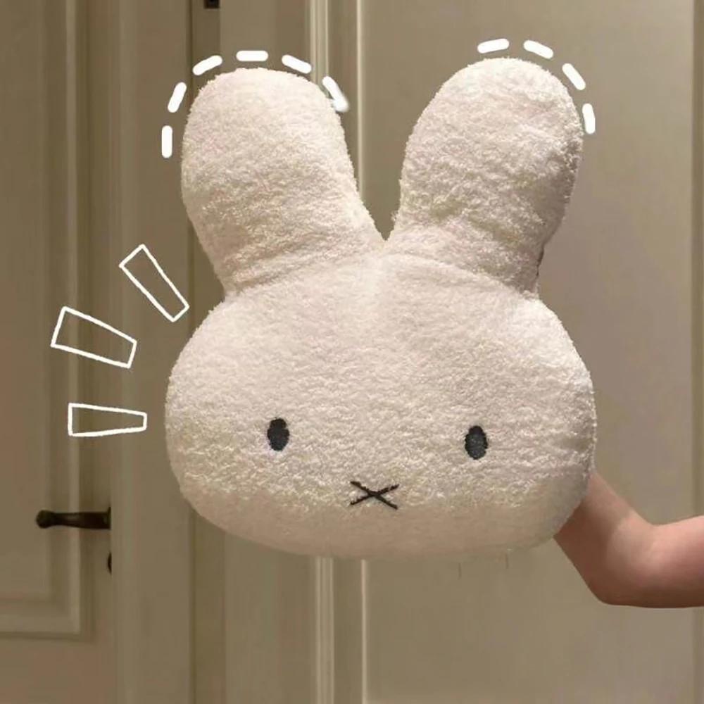 Kawaii Miffy mignon oreiller en peluche dessin animé lapin ajouter coton haute qualité ménage chambr
