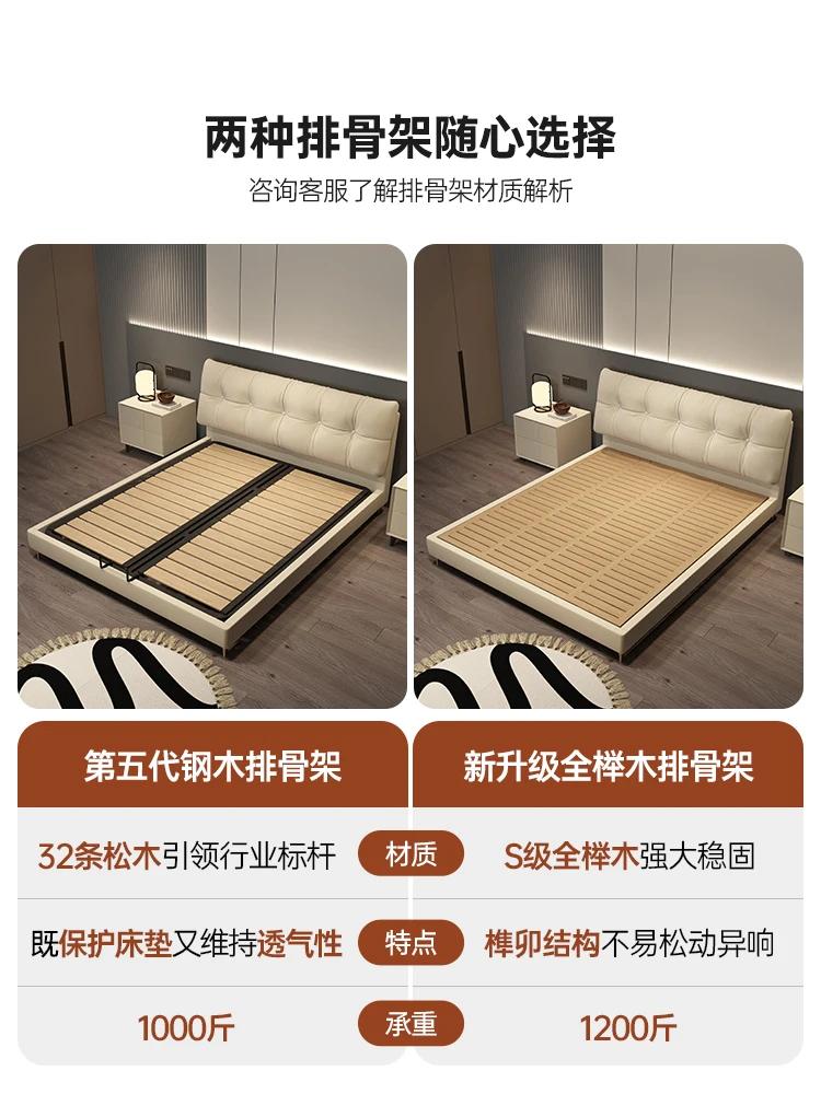 Lit de rangement en tissu personnalisé, moderne et Simple, chambre principale de 1.51.8 mètres, lit 