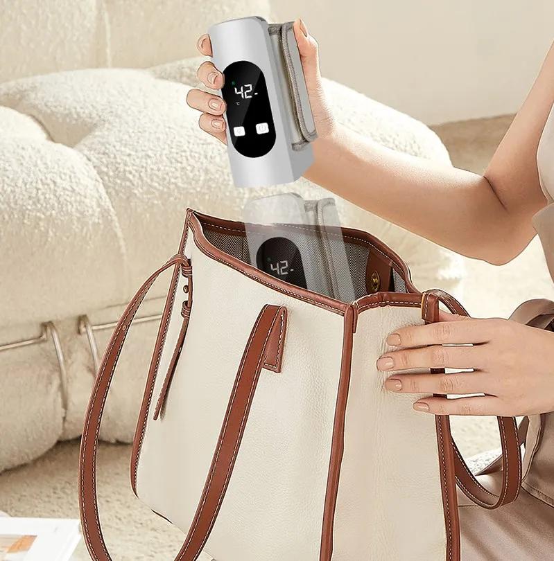 Chauffe-biberon portable de haute qualité avec contrôle de la température, chauffe-lait sans fil, ch