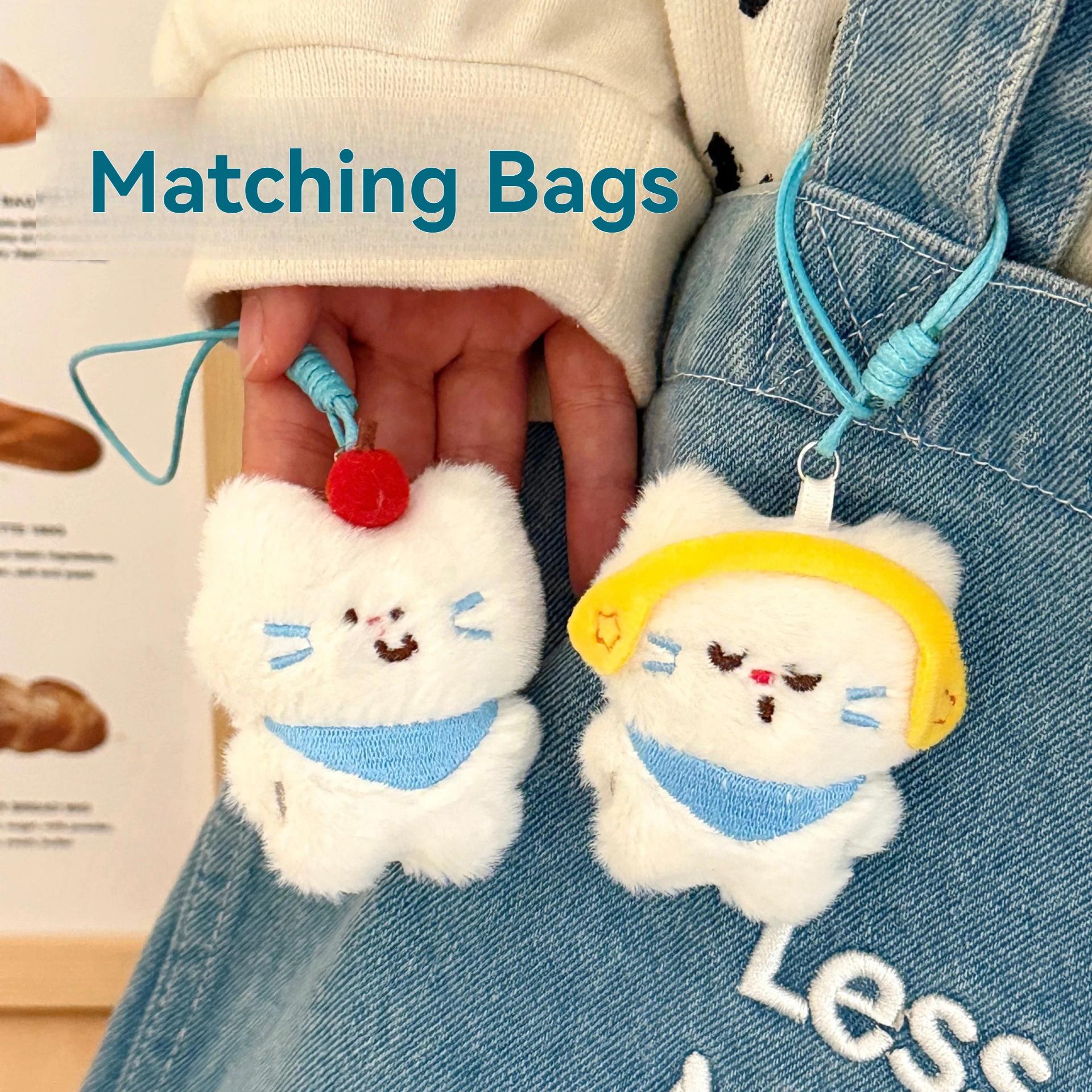 Pendentif de dessin animé mignon pour fille, porte-clés polyvalent, décoration de sac suspendue, 1/4