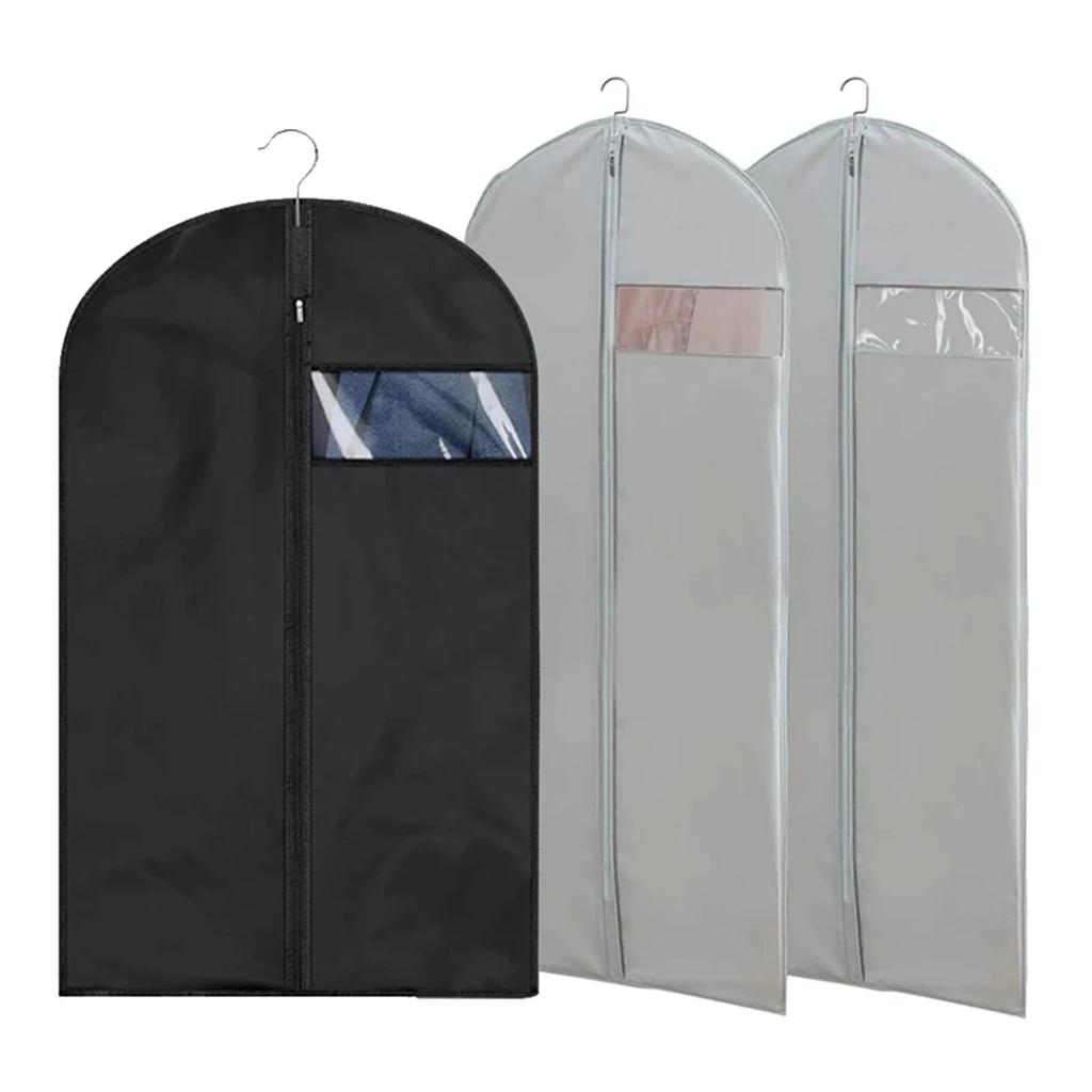 Vêtements imperméables housse anti-poussière manteau costume robe protecteur suspendus sacs à vêteme