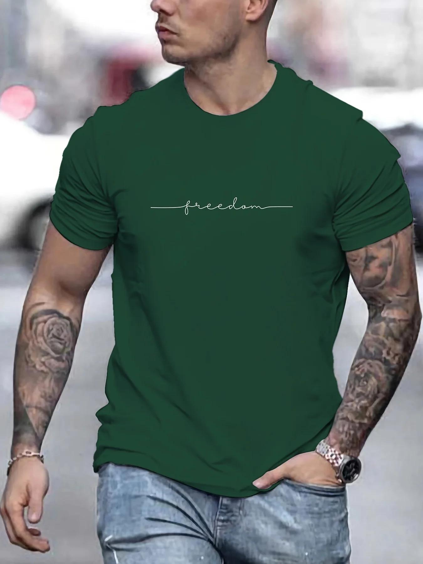 T-shirt manches courtes col rond homme, ample, 100% coton, imprimé Graphi, décontracté, coupe cintré