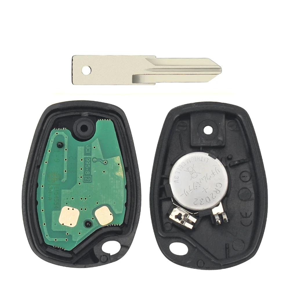 KEYYOU pour Renault Clio Kangoo Master Modus Logan Twingo Fob ID46 PCF7946/PCF7947/4A puce 434MHz 3