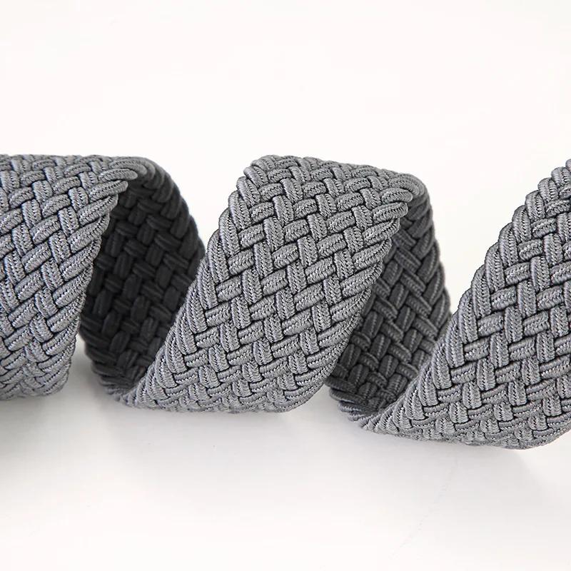 Ceinture tissée élastique grande taille 130 140 150cm, sangles de taille perforées décontractées pou