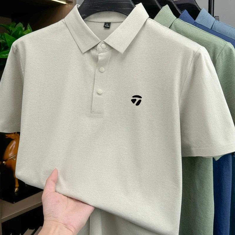 Polo homme tendance à manches courtes, imprimé de marque de golf, nouvelle collection été 2026, en s