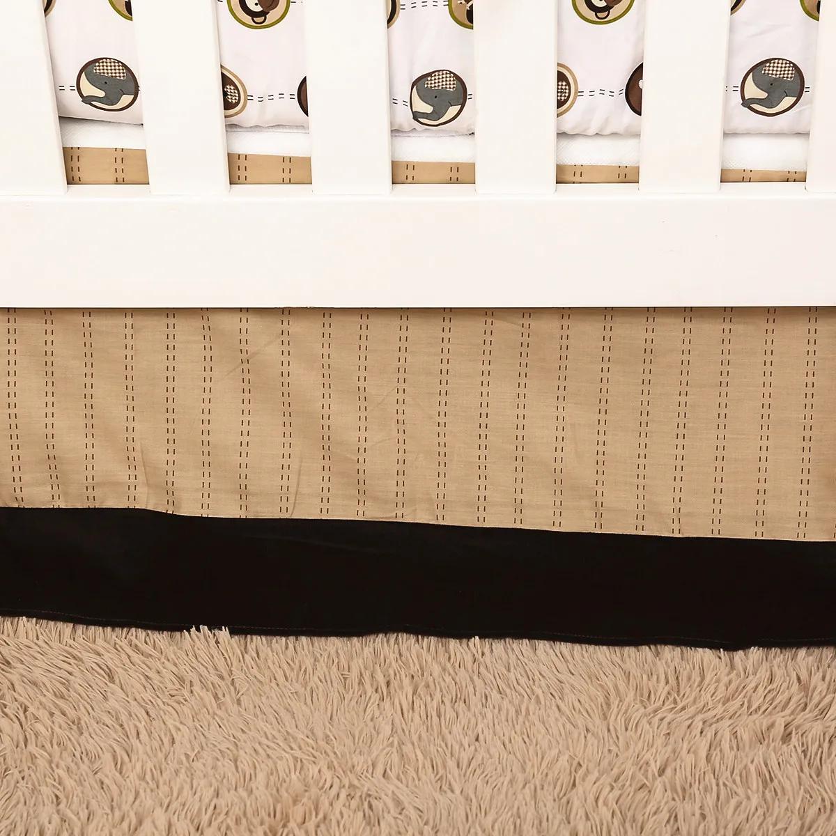 Parure de lit brodée pour nouveau-né, 3 pièces, ensemble de draps pour berceau de pépinière, thème d