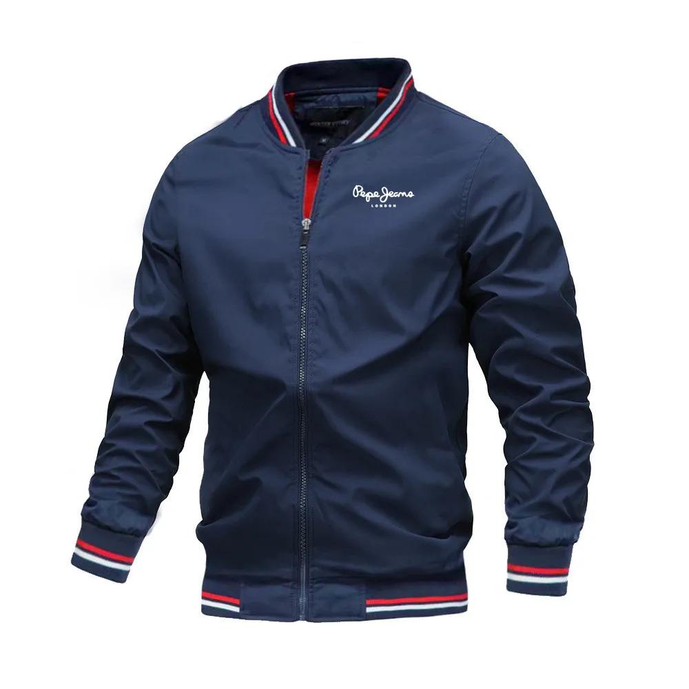 2025 printemps été Bomber veste hommes noir décontracté coupe ajustée Baseball hommes vestes nouvell