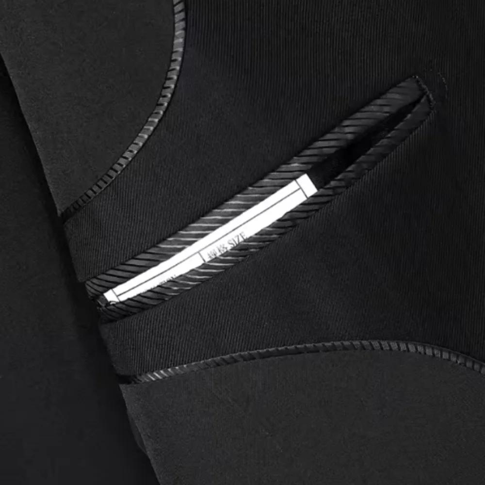 Nouveau (Blazer + pantalon) hommes d'affaires de mode Gentleman Style italien mince couleur unie cos