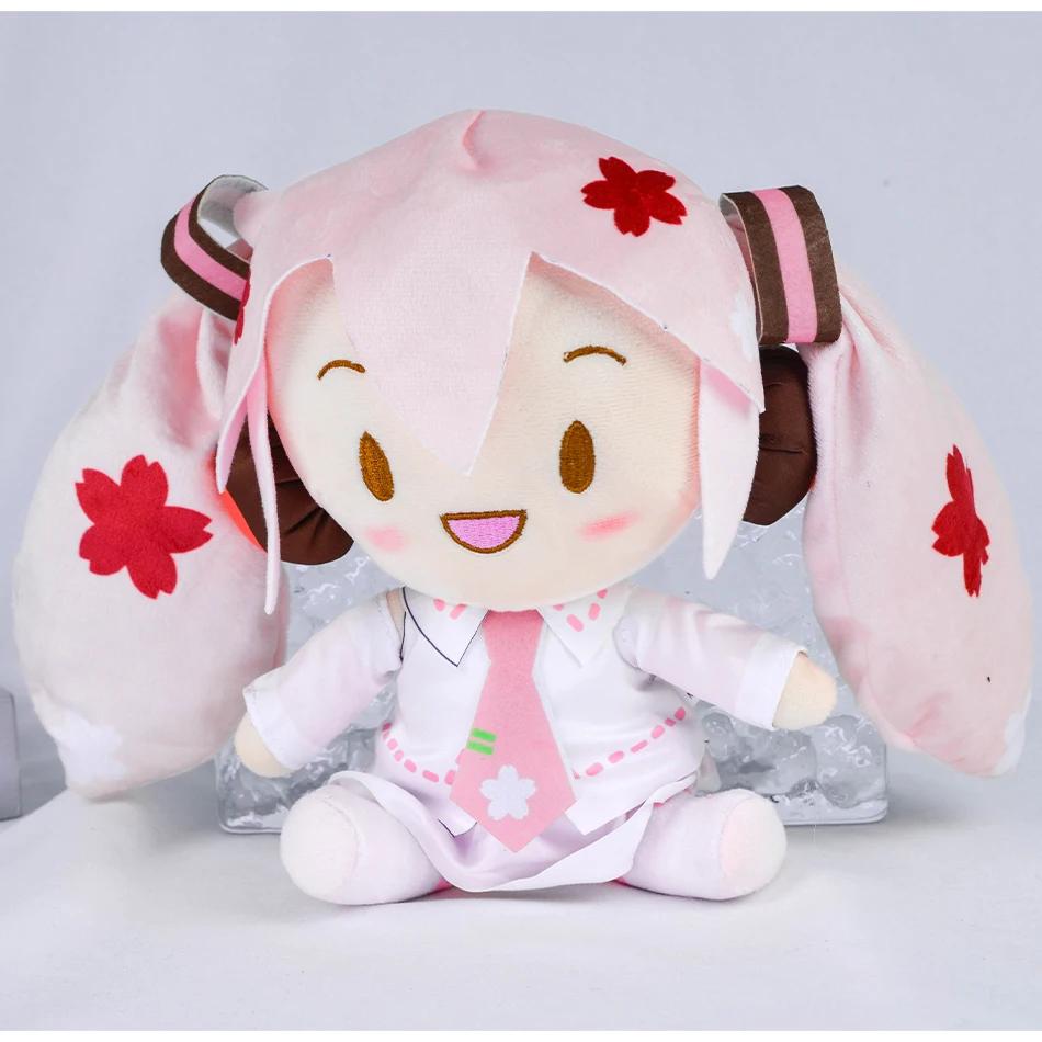 Dessin animé 20 cm Hatsune Miku peluche poupée jouet Anime sakura Miku neige Miku personnage Kawaii 