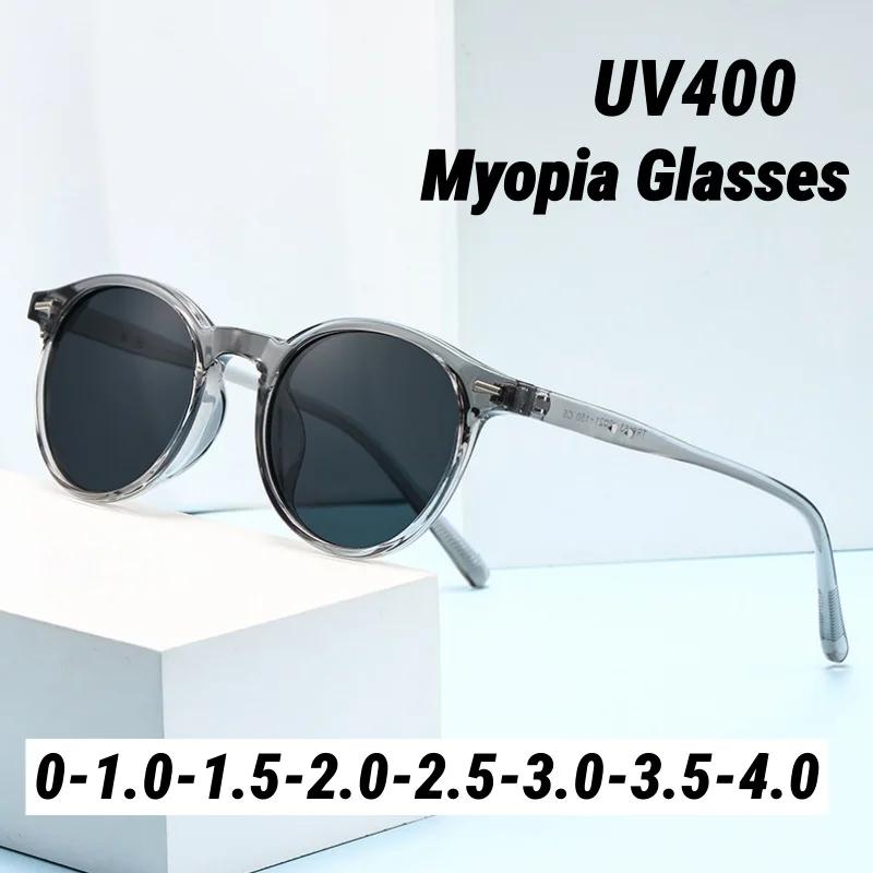 Lunettes de soleil rondes pour myopie, petite monture, rétro, marque de styliste, UV400, lunettes po
