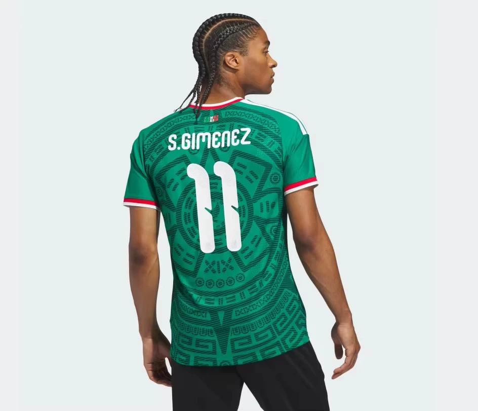 Nouveau Maillot de Foot 2026 de l'Équipe Nationale du Mexique Y2K Oversize à Séchage Rapide, T-shirt