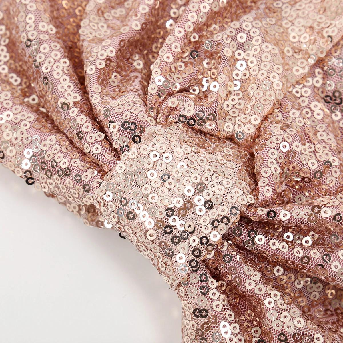 Chapeau turban noué à paillettes pour femmes, bonnet musulman brillant, vêtements de sauna, bonnet f