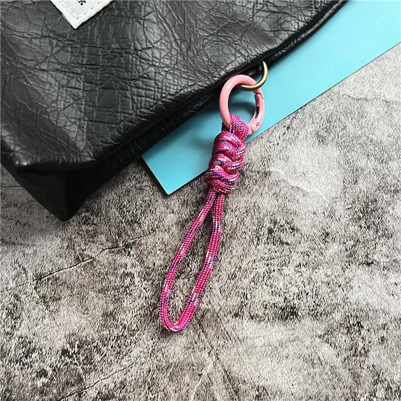 Porte-clés accessoires petit porte-clés frais couleur bonbon porte-clés lanière Anti-perte porte-clé