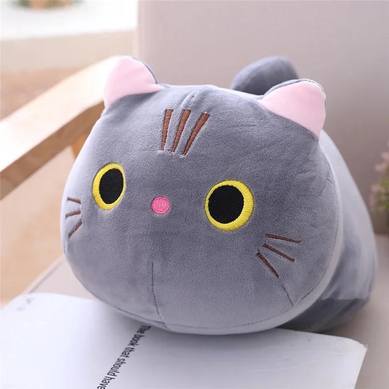 Oreiller en peluche chat doux de 20cm, coussin de canapé, jouet en peluche Kawaii, poupée animale de
