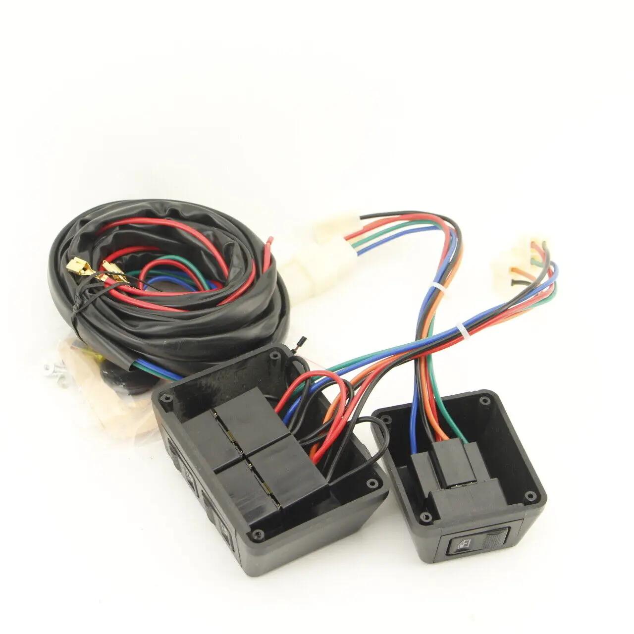 Kit universel de 3 interrupteurs à bascule, serrure de porte, fenêtres électriques 12V pour deux por