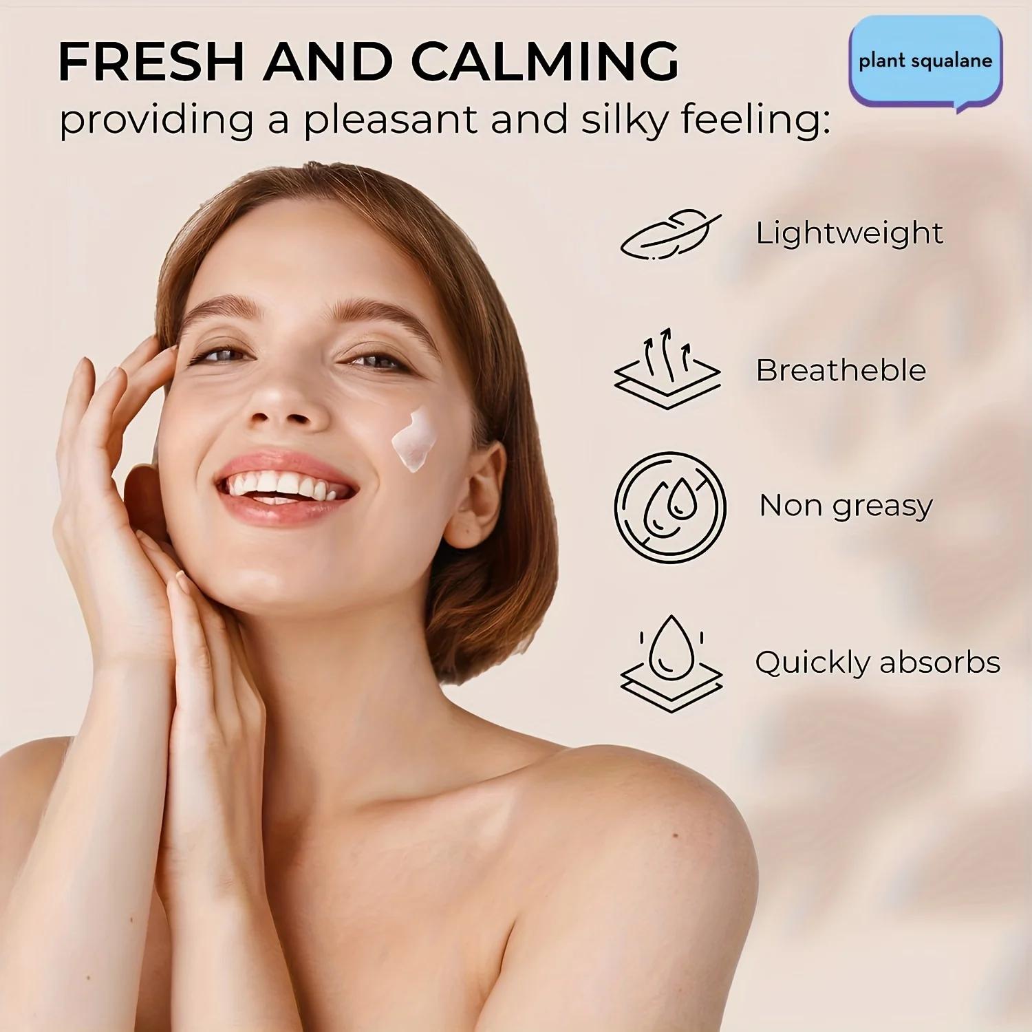 Niacinamide-Crème pour le visage au collagène avec pompe sans air, acide hyaluronique, cellules souc
