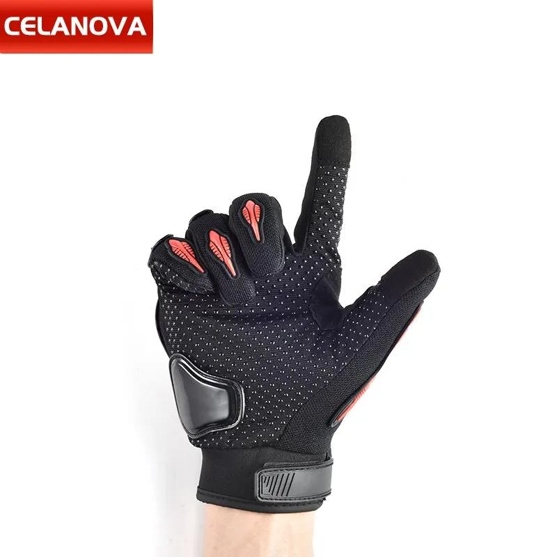 Gants de moto plein doigt hommes écran tactile hors route gants de moto gants de vélo de montagne