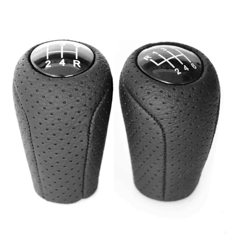Pommeau de levier de vitesse en cuir 5 6 vitesses pour MAZDA 3 BK BL 5 CR CW 6 II GH CX-7 ER MX-5 NC