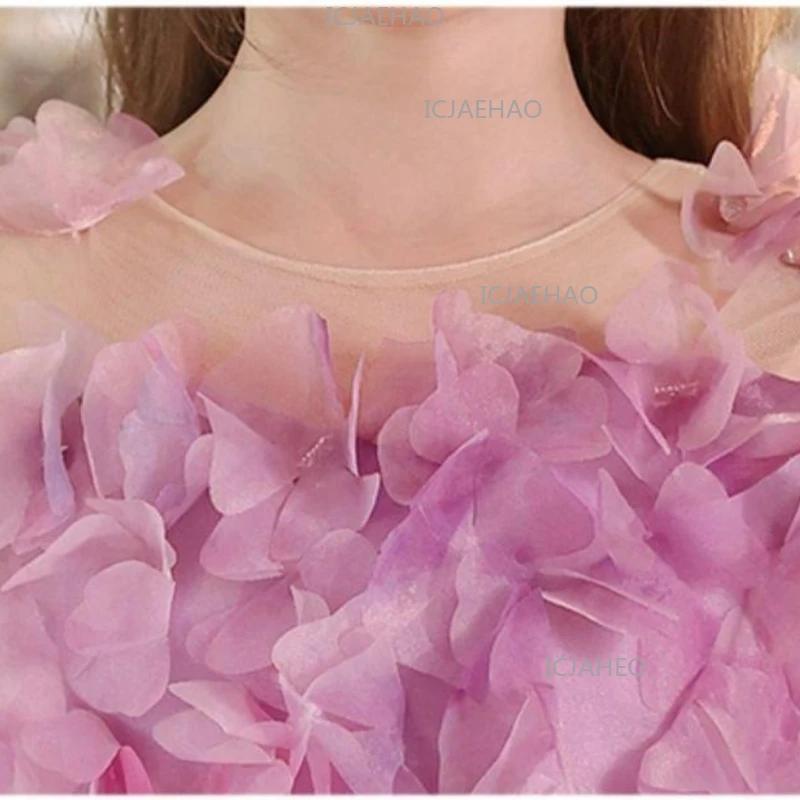 Nouvelle Robe de Cérémonie pour Filles, Robe de Princesse à Fleurs pour Anniversaire, Tenue de Fête 