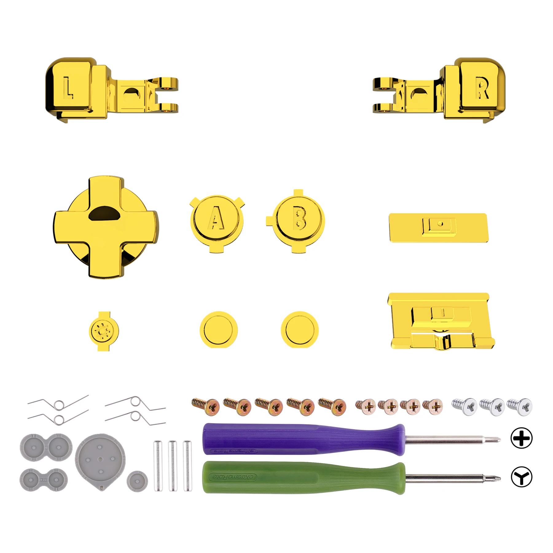 eXtremeRate – jeu complet de boutons pour Gameboy Advance SP, bouton A B L R, bouton marche/arrêt du