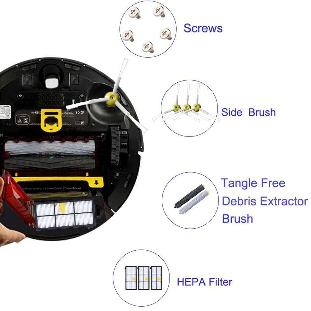 Filtres HEPA, brosses latérales principales pour aspirateur iRobot Roomba série 800 900 805 864 871 