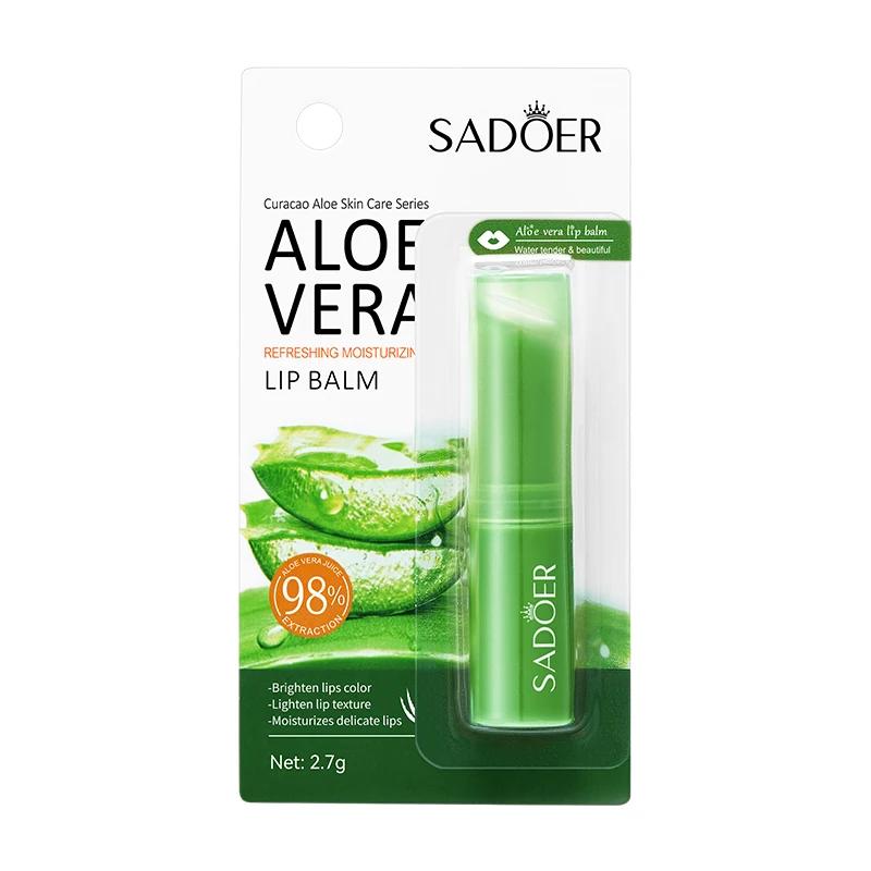24 pièces SADOER Aloe Vera baume à lèvres hydratant Anti fissuration hydratant nourrissant Anti ride