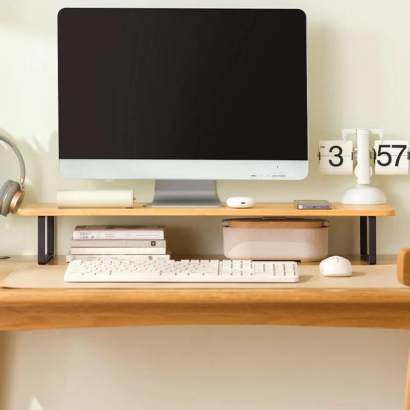 Support de rehaussement pour ordinateur de bureau, support de rangement pour bureau, support de base
