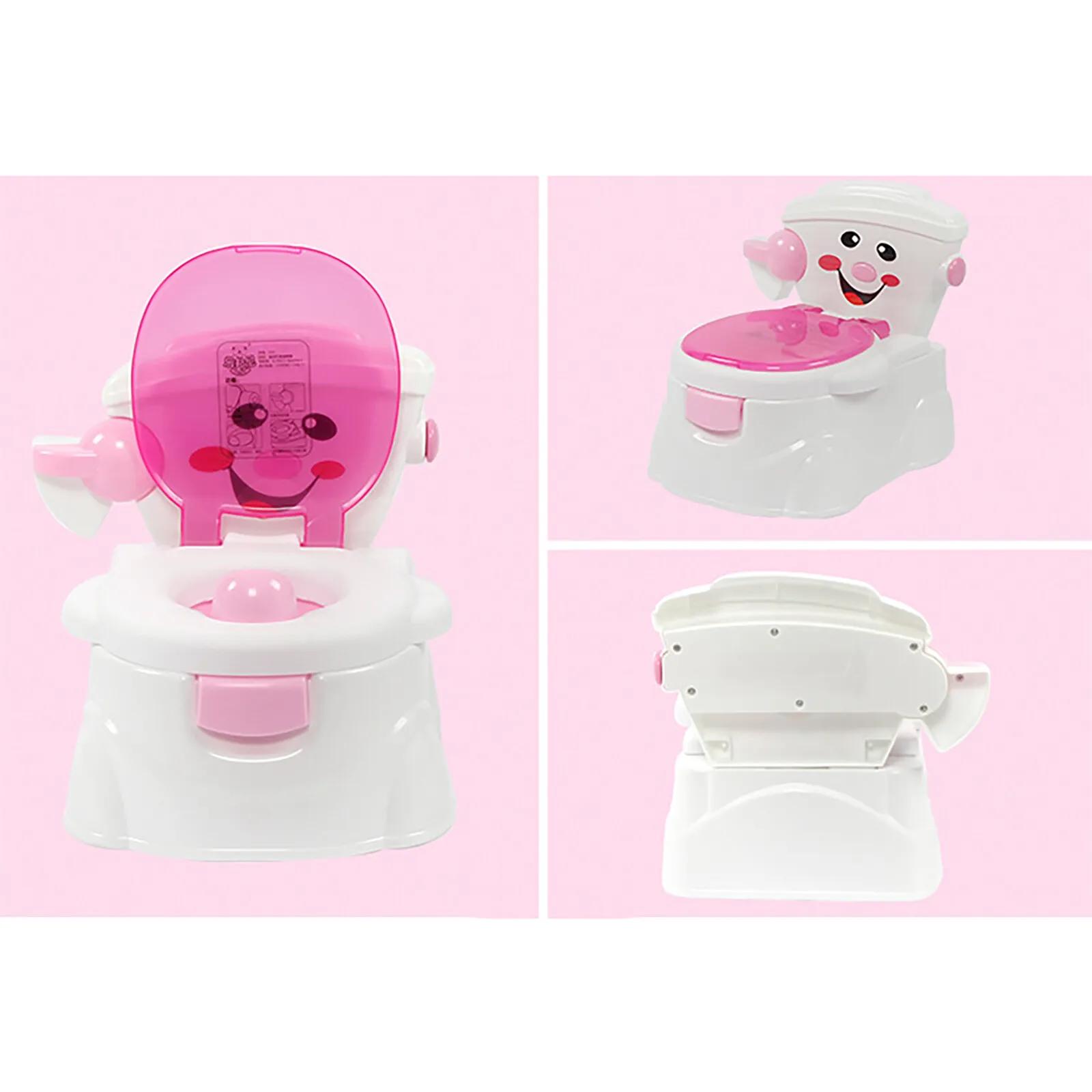 Siège de toilette portable pour enfants avec couvercle, design dessin animé, pour l'apprentissage de