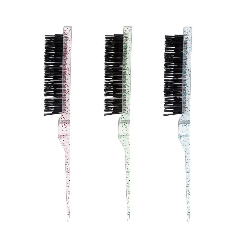Brosse à cheveux en cristal, utilisée pour combler le côté et l'arrière des cheveux, adaptée aux hom