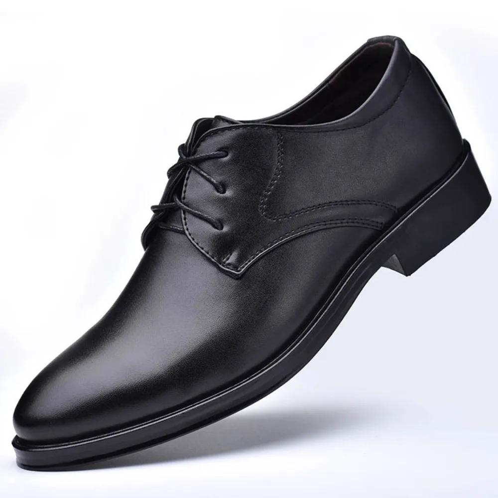 Chaussures Oxford classiques pour hommes, décontractées, habillées, formelles, à lacets, pour affair