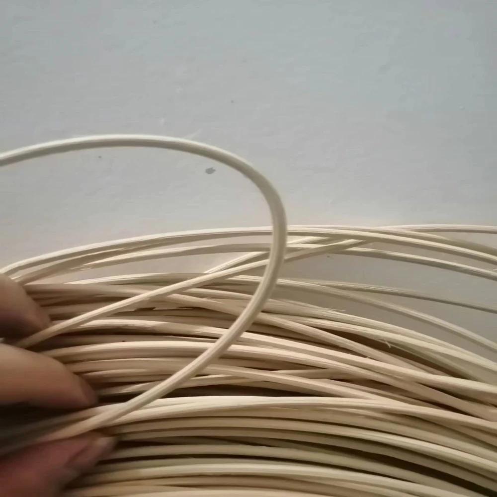 Bâton de canne naturel rond de 10 mètres, 2/3/4/5/6/7mm, véritable matériau de tissage de noyau de r