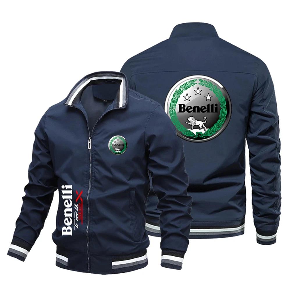 Veste coupe-vent pour homme, logo Benelli, Harajuku, sports de plein air, cyclisme, loisirs, marque 