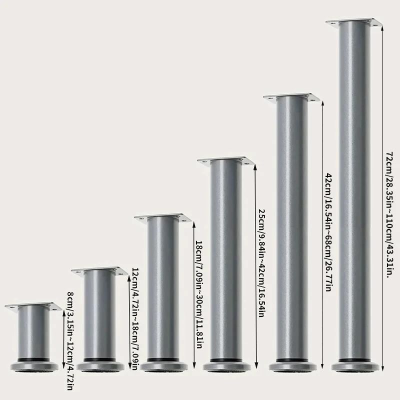 Colonnes de support de pieds de table télescopiques, hauteur réglable à rotation, utilisées pour les