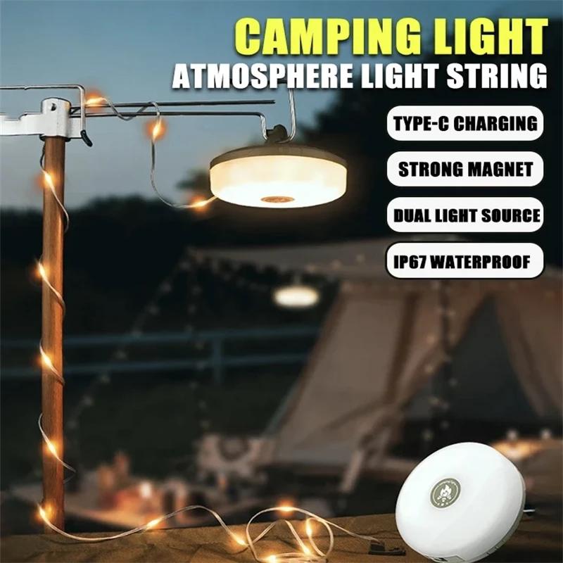 Lumières solaires lumière de Camping en plein air 10 mètres chaîne lumière extérieure tente lumière 